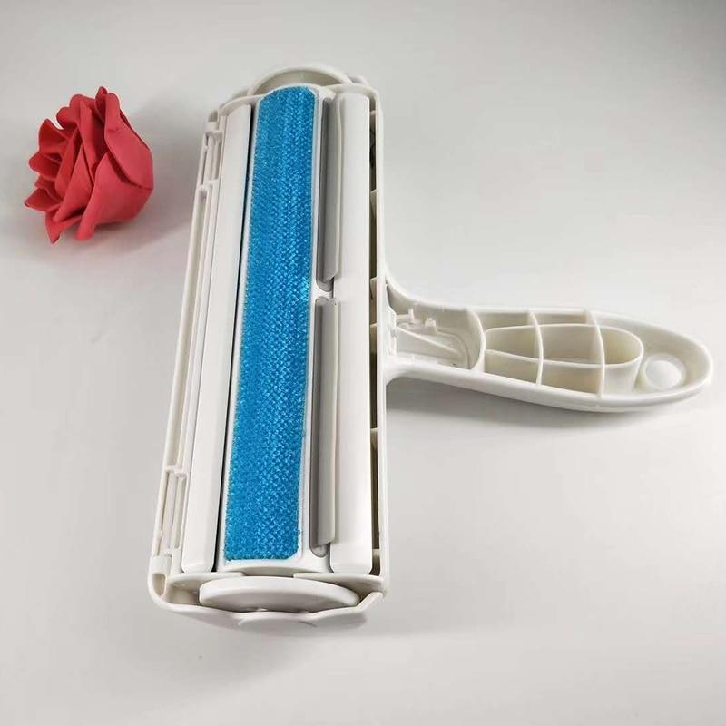 Portable pet hair remover brush